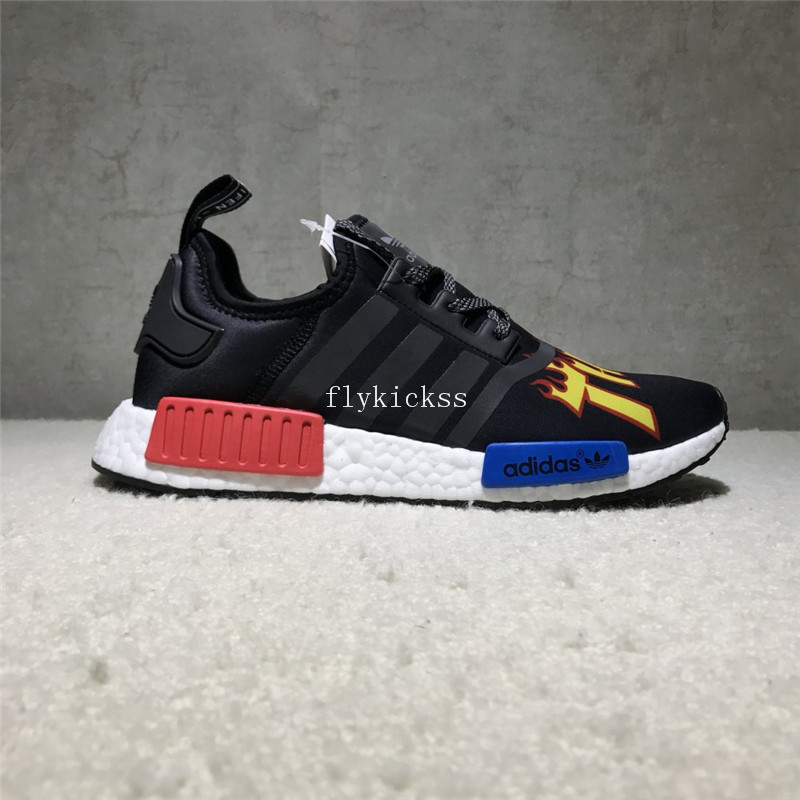 Thrasher X Adidas NMD Black Real Boost